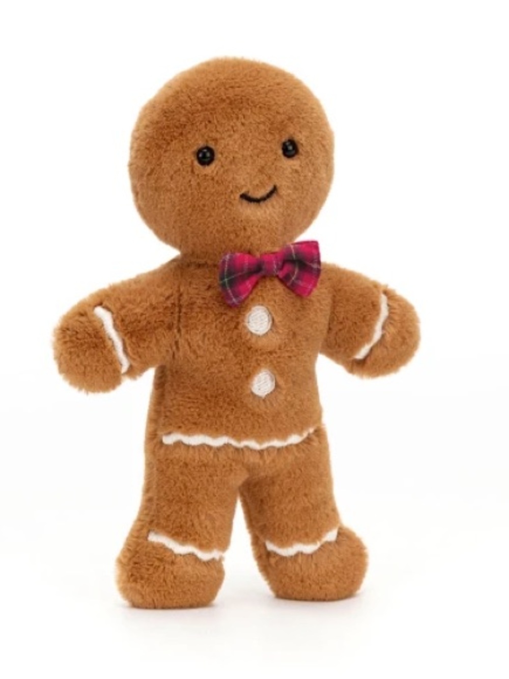 Jellycat Jolly Gingerbread Fred Stuffed Toy 8 inches 100 % Authentic NWT